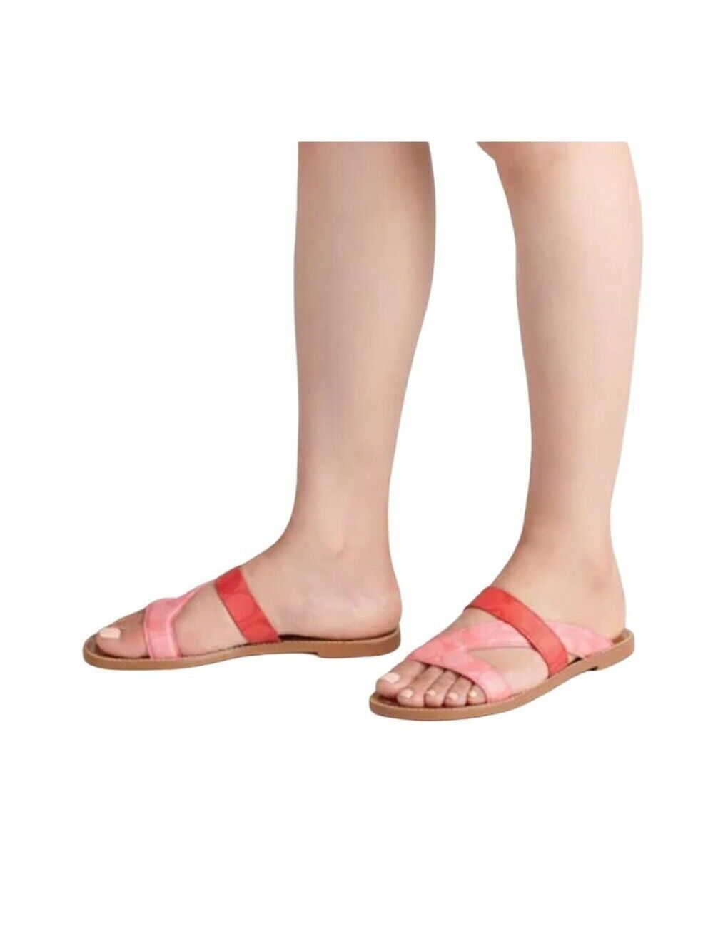 COACH SLIP ON SANDALS PINK HARLAN SIZES 9, 10, & 11 - Picture 4 of 6